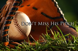 baseball and glove closeup