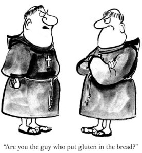 One of the monks does not like gluten